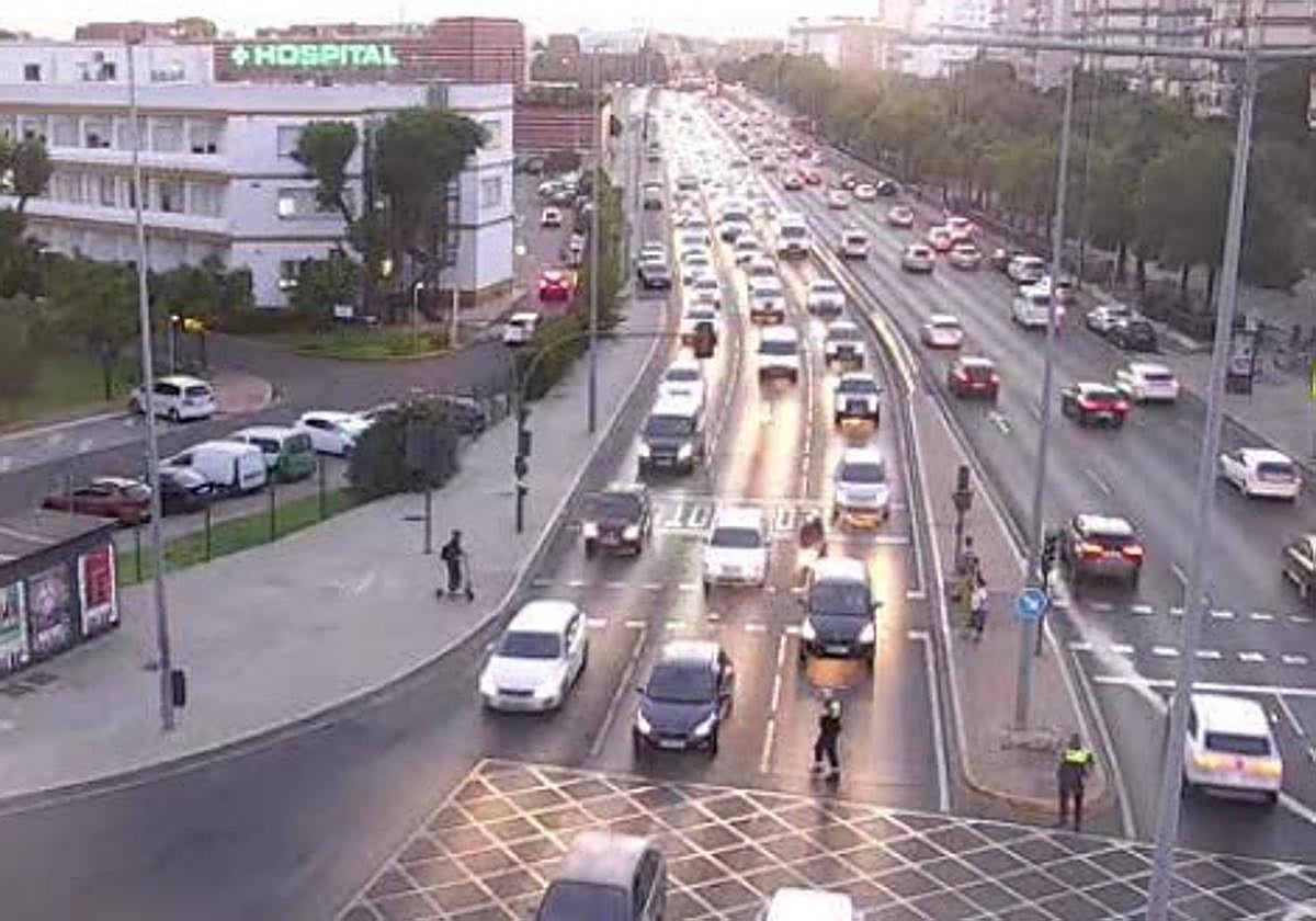 El apagón en el alumbrado público está afectando a la Glorieta de San Lázaro, entre otras