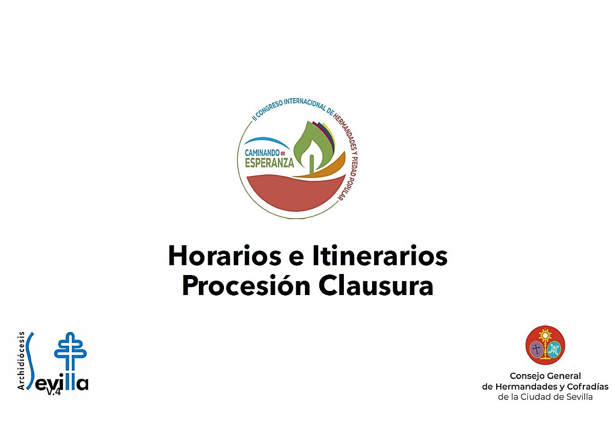 Portada del documento elaborado por el Consejo de Cofradías con su última propuesta de horarios y recorridos para la magna