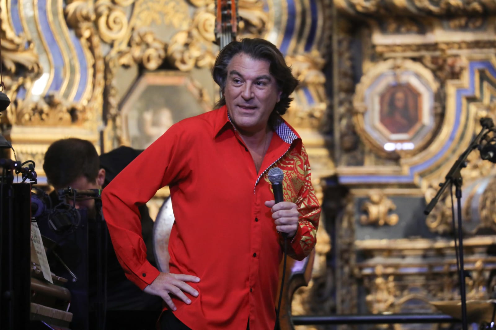 Dorantes, durante su actuación en el concierto celebrado en la iglesia de San Luis de los Franceses
