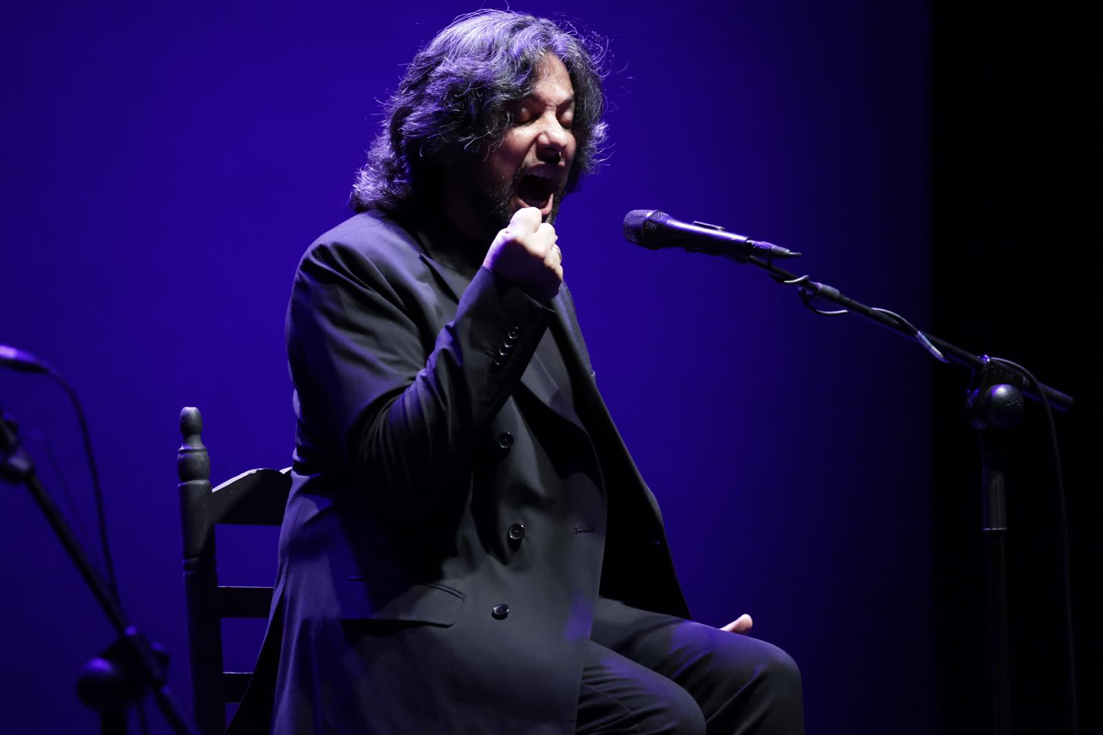 Momento de la actuación de El Turry & El Perrete dentro de la Bienal de Flamenco