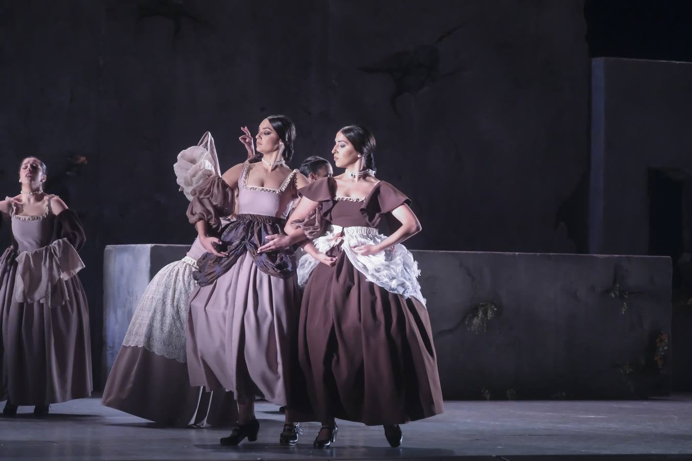 Puesta en escena del espectáculo 'Pineda' a cargo del Ballet Flamenco de Andalucía