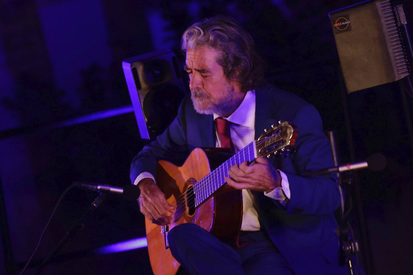 Un momento del concierto de guirtarra de Riqueni, dentro de la Bienal de Flamenco sevillana