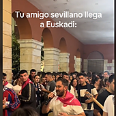 Un sevillano la lía en una fiesta en el País Vasco: «Euskadi tiene un color especial»