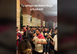 Un sevillano la lía en una fiesta en el País Vasco: «Euskadi tiene un color especial»