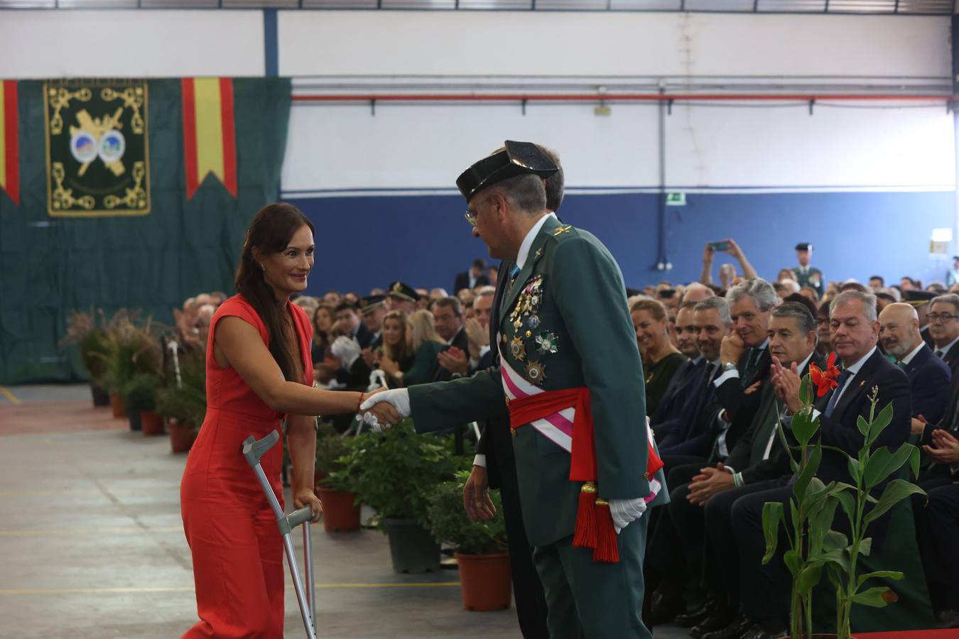 Celebración del día de la Virgen del Pilar en la comandancia de la Guardia Civil de Sevilla