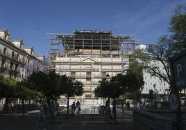 Se reinician las obras en la iglesia de San Hermenegildo de Sevilla, que mantendrá el blanco