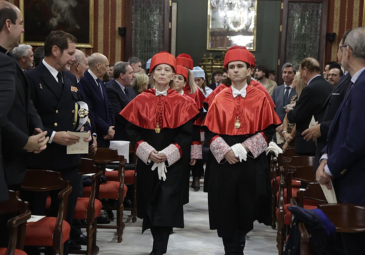 Un momento de la apertura del curso de la Fernando III en el Ayuntamiento de Sevilla