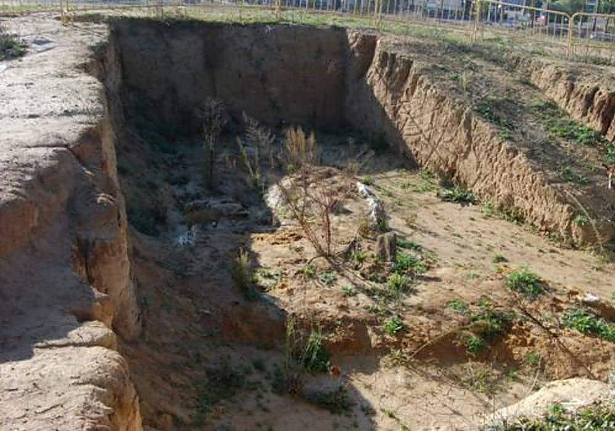 Primeras excavaciones del dolmen de Montelirio, en 2017