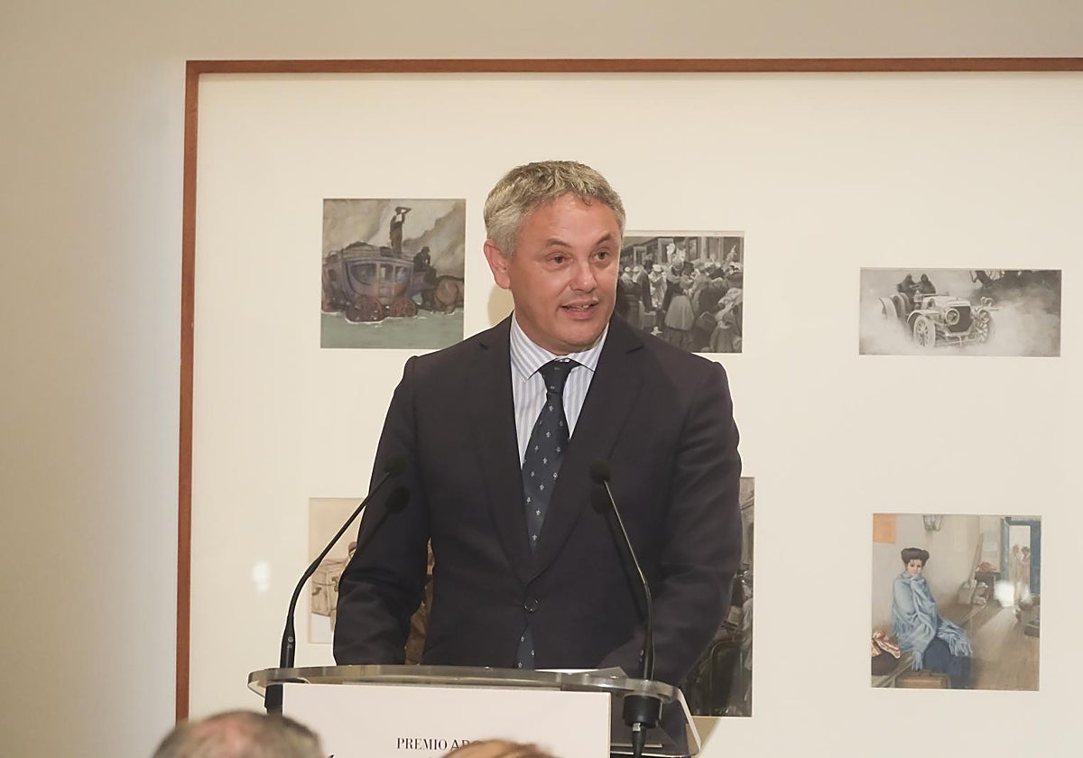 Alberto García Reyes durante su discurso en la entrega del XXIV Premio Romero Murube