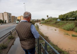 Los efectos de la DANA en Sevilla: Imágenes de la crecida del Tamarguillo a su paso por Pino Montano