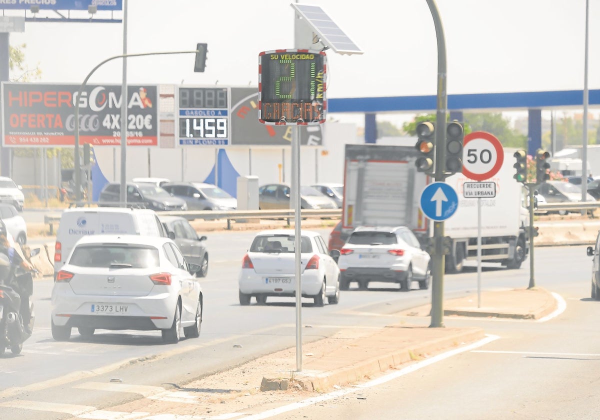 En la Ronda Urbana Norte se han instalado radares para moderar la velocidad