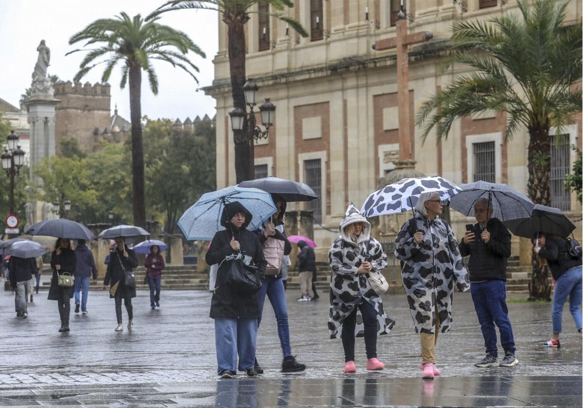 Lluvia en Sevilla