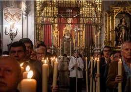 El Calvario recuerda a Garrido Bustamante en el traslado de la Virgen de la Presentación