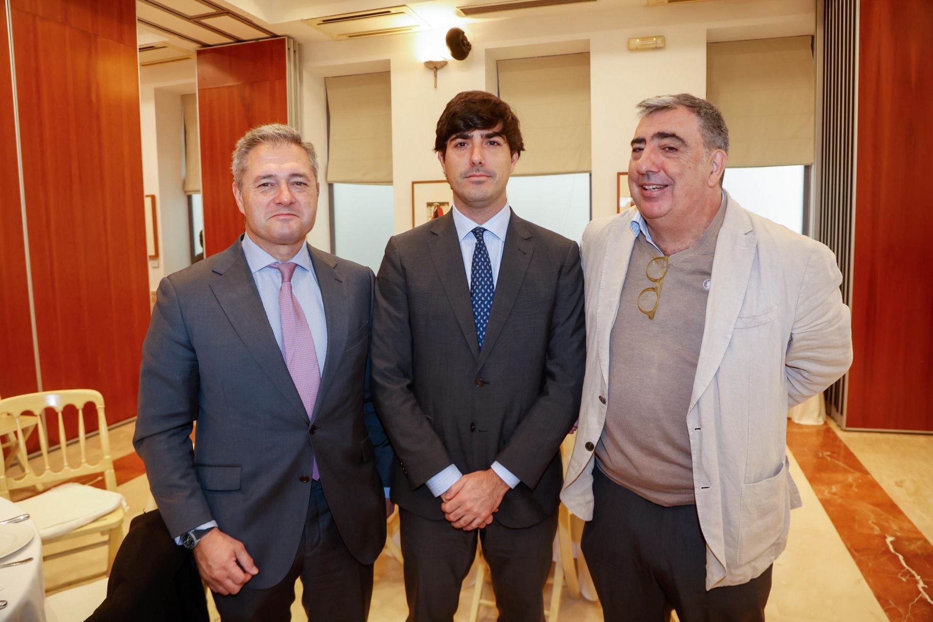 Manuel Lezama, Alfonso Pumar y Julio Estalella