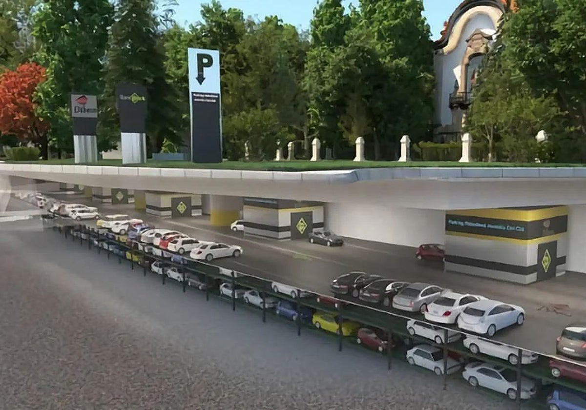 El parking que se proyectó en la avenida del Cid