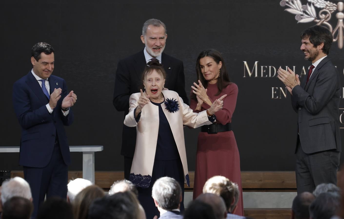 Acto de entrega de las Medallas de Bellas Artes celebrado en Sevilla