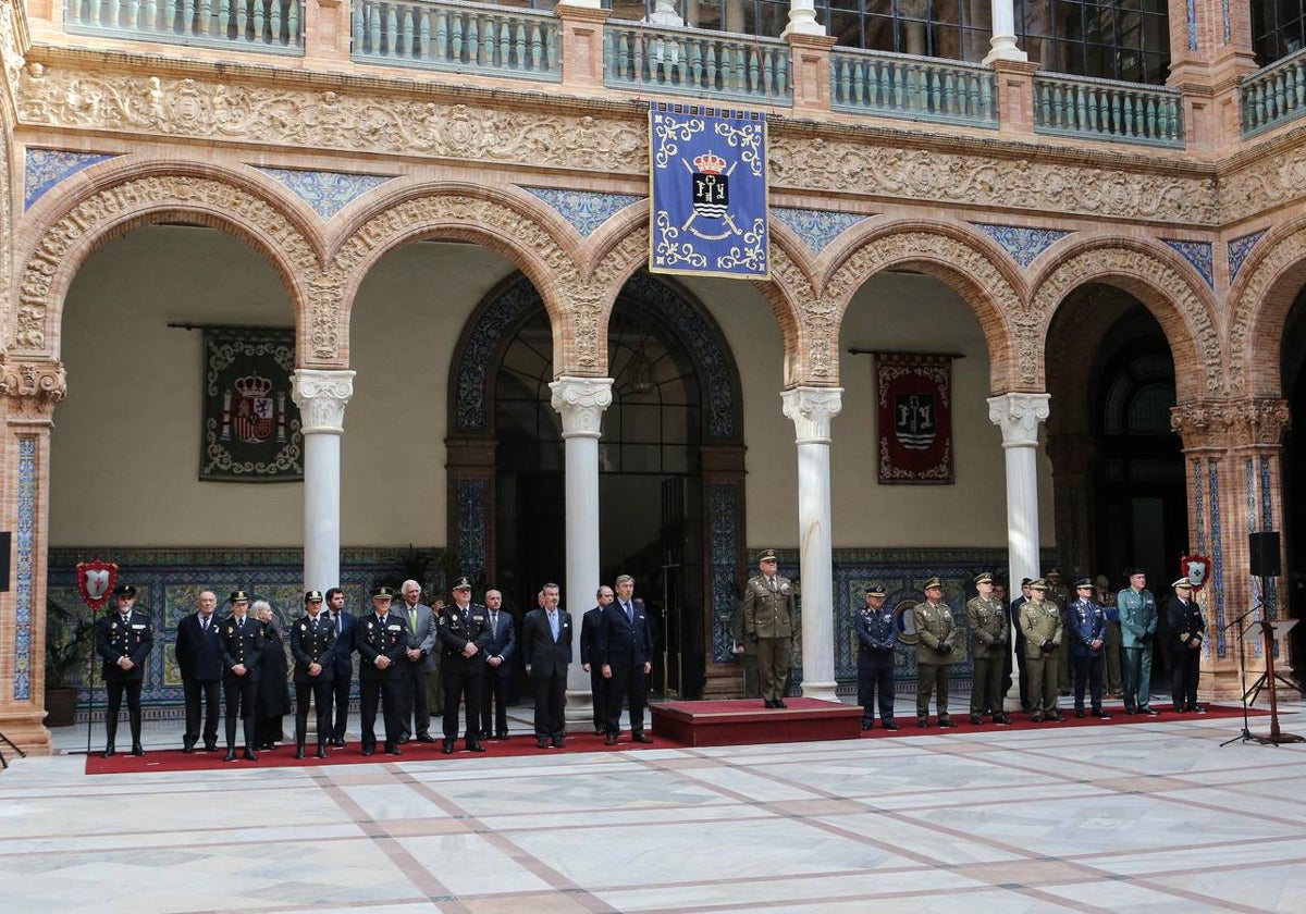 Un momento del acto celebrado este viernes en Capitanía en la capital sevillana