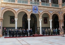 Imágenes del acto en Capitanía en honor al Regimiento de Caballería Cazadores de Alfonso XII