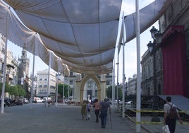 Los toldos de la Avenida de la Constitución de Sevilla serán similares a los del Corpus Christi