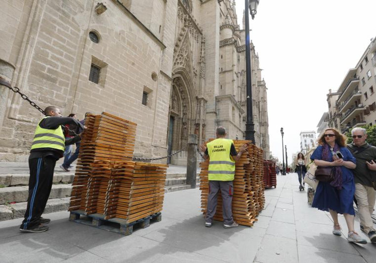 Las sillas se montarán y desmontarán en 48 horas