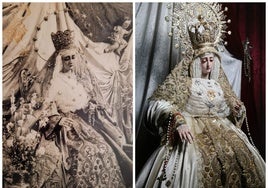 Montesión recrea una estampa histórica con la Virgen del Rosario sentada en su besamanos extraordinario