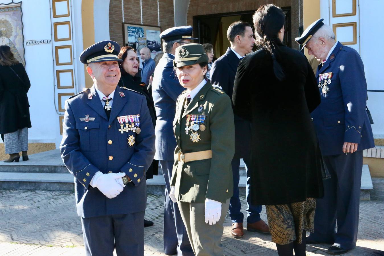 Un momento del acto militar celebrado este martes en el Acuartelamiento Aéreo de Tablada