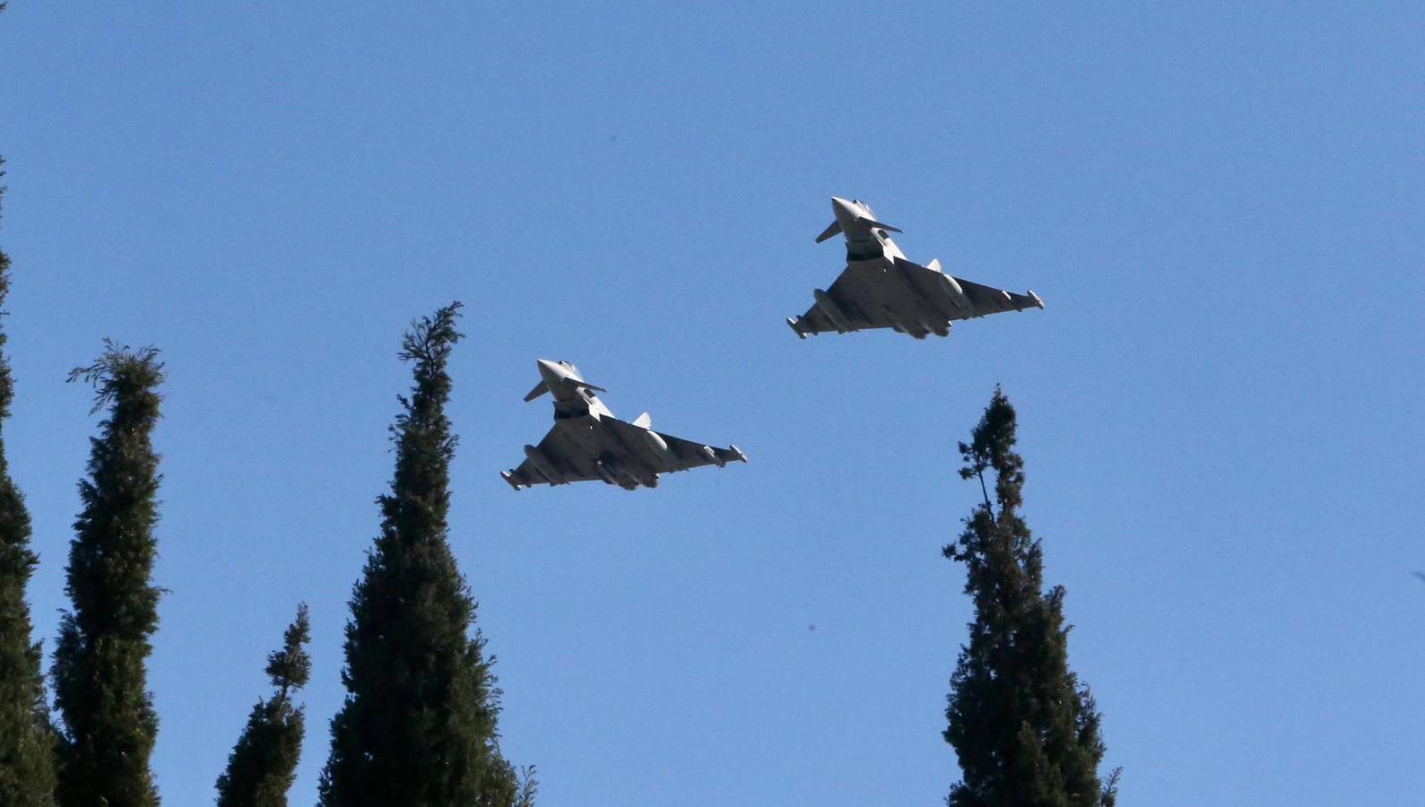 Un momento del acto militar celebrado este martes en el Acuartelamiento Aéreo de Tablada