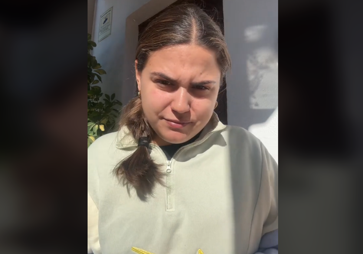 La joven loreña Ángela García en TikTok