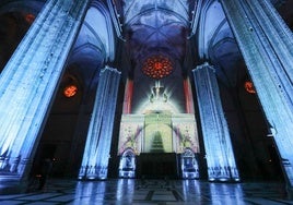 Imágenes del mapping 'Proyectando Historia' en la Catedral de Sevilla