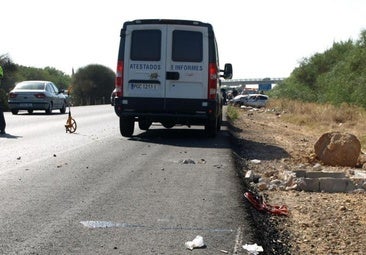 Un accidente en la A-4 a la altura de Dos Hermanas provoca varios kilómetros de retenciones