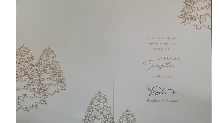 Así felicita Pedro Sánchez la Navidad