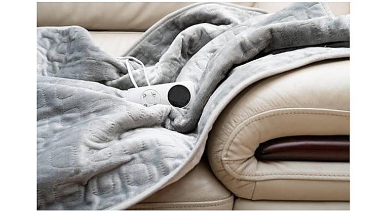 Imagen de archivo de una manta eléctrica