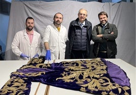 CYRTA restaurará la túnica morada del Cristo de las Tres Caídas de San Isidoro