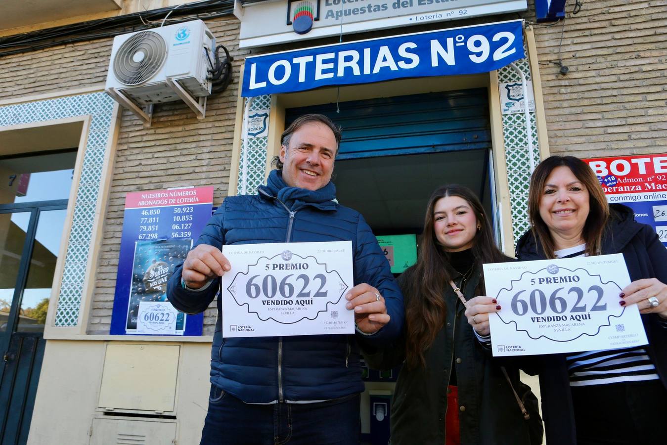 La administración de la calle don Fadrique ha vendido un quinto premio, el 60.622 