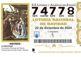 El quinto premio de la Lotería de Navidad 2024 deja 204.000 euros en Sevilla, con el número 74778