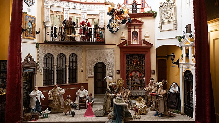 Detalles de este belén del barrio del Arenal