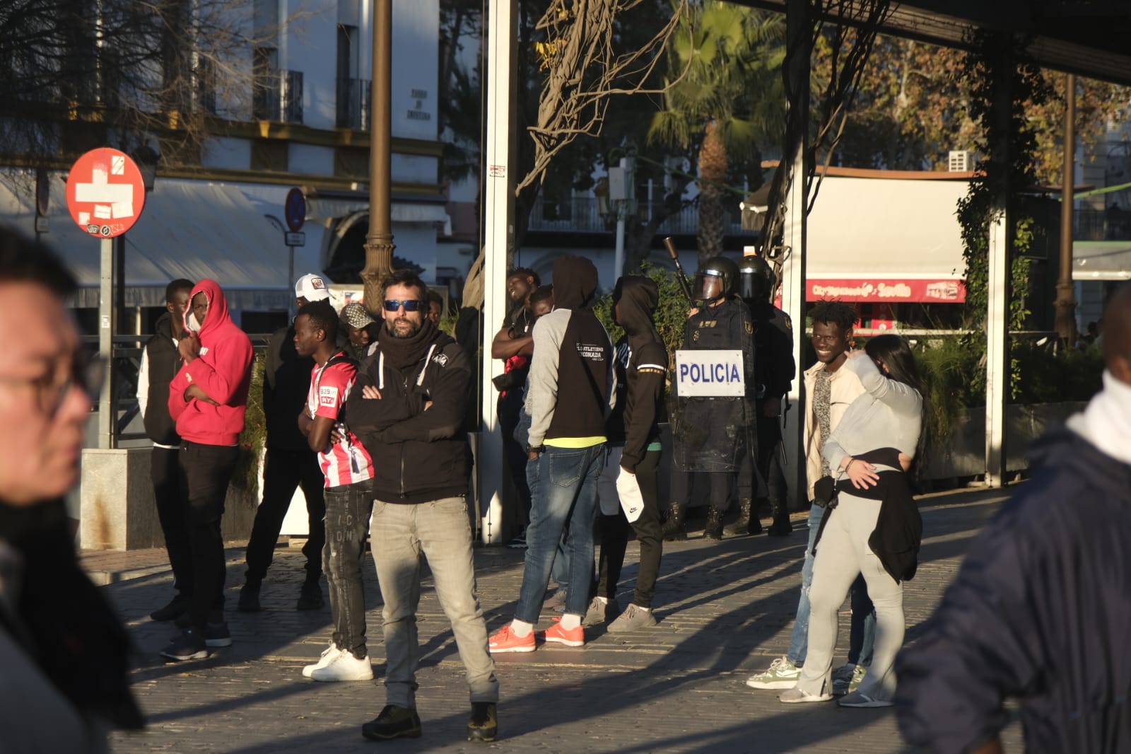 Manifestación por la muerte del mantero fallecido este domingo tras caer al río 