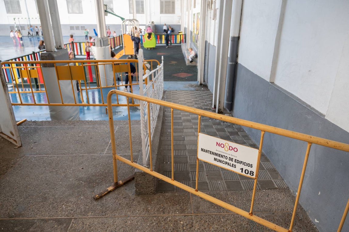 En el histórico colegio José María del Campo hay muchas reformas que acometer