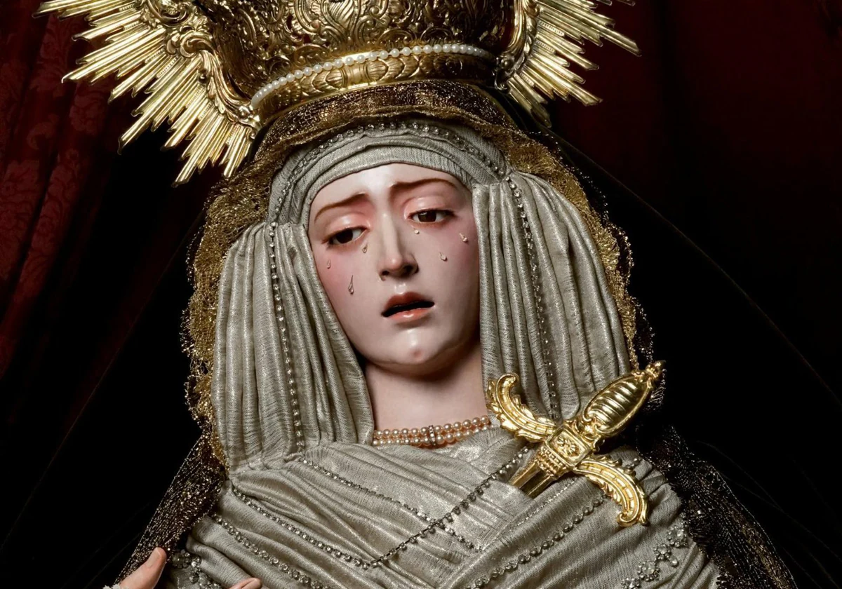 La Virgen de la Encarnación, titular del grupo de fieles del Mayor Dolor de la Barzola