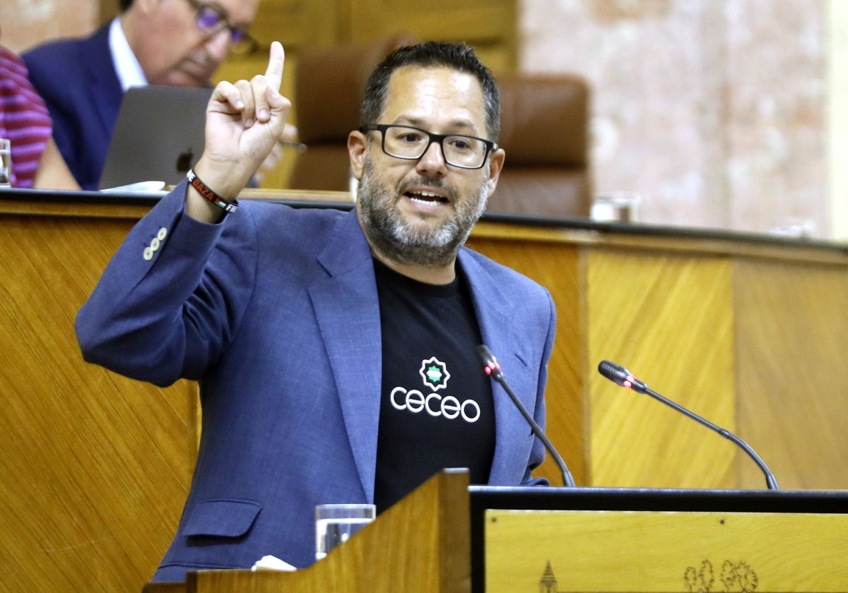 José Ignacio García es el portavoz de Adelante Andalucía en el Parlamento andaluz