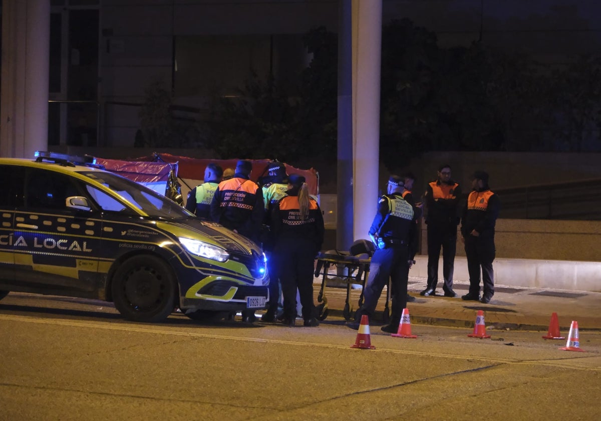 Imagen de la Policía en el lugar del accidente