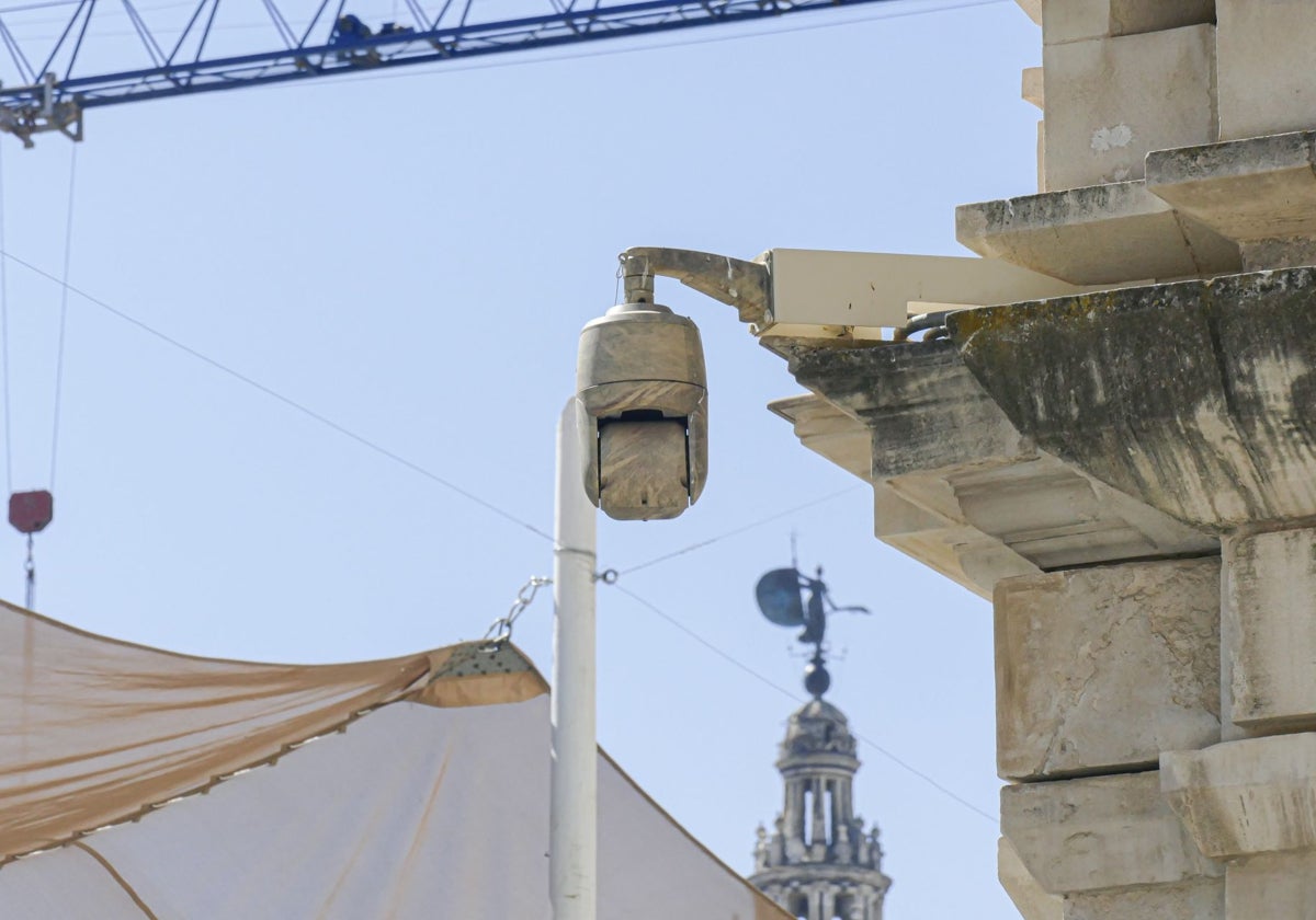 Imagen de una cámara de vigilancia del edificio consistorial