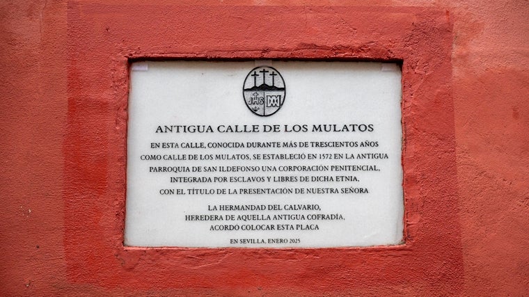 Placa conmemorativa del Calvario