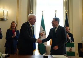 Juanma Moreno cierra acuerdos de suministro de hidrógeno verde andaluz a Alemania