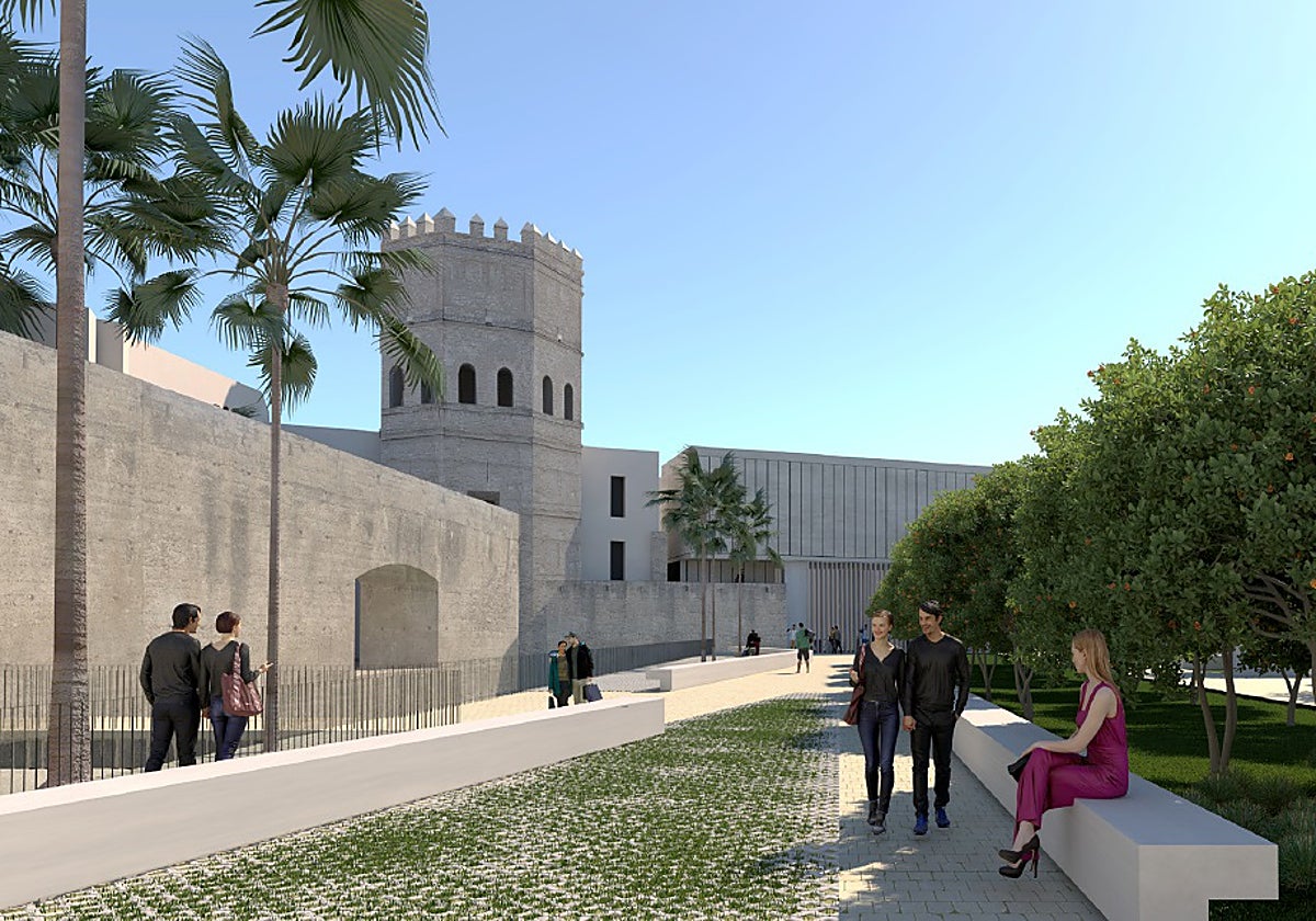 Torre, museo y lienzo de muralla se integrarán en torno a una plaza pública