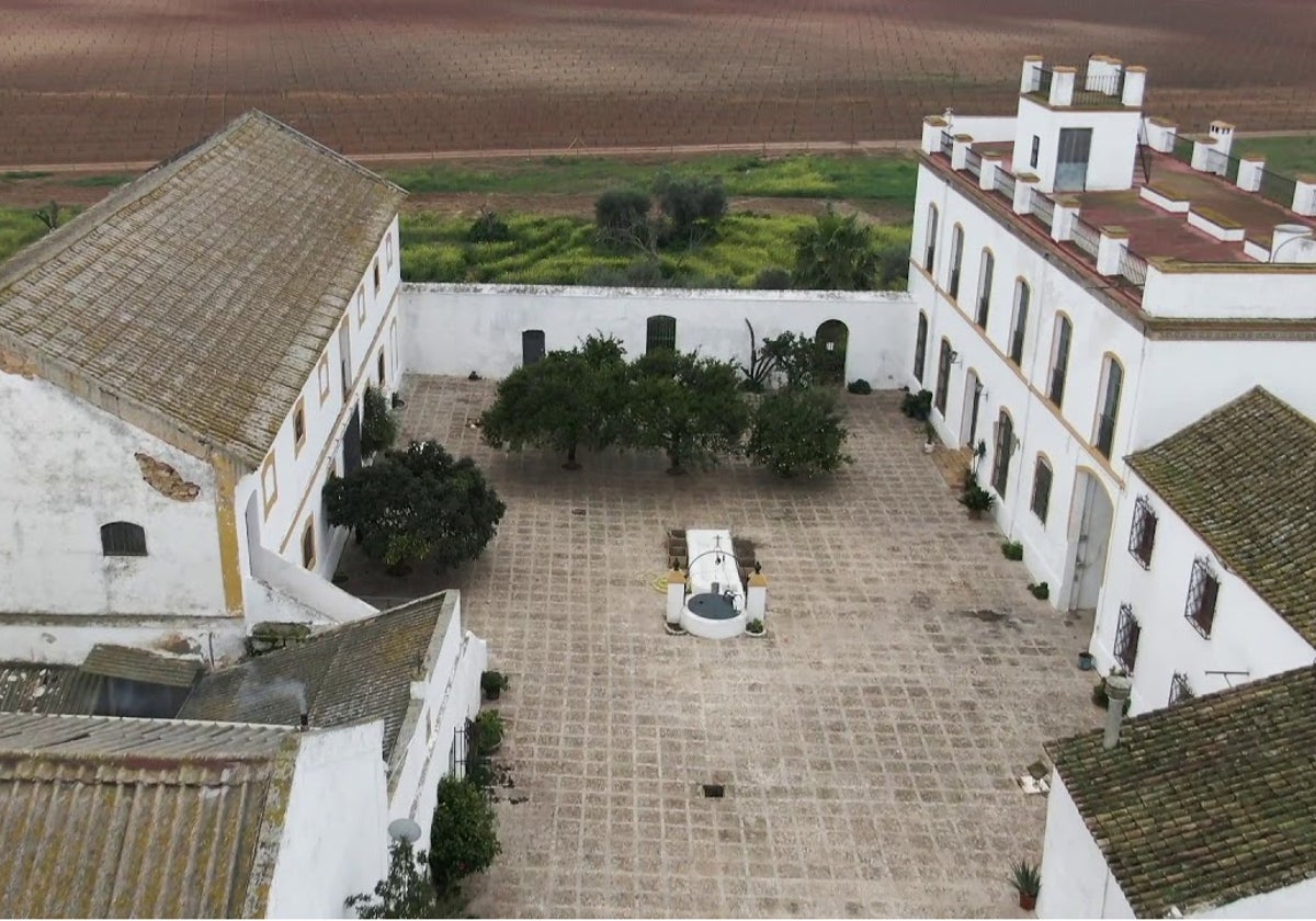 Vista aérea de la Hacienda Meñaca que ha comprado Jesús Navas