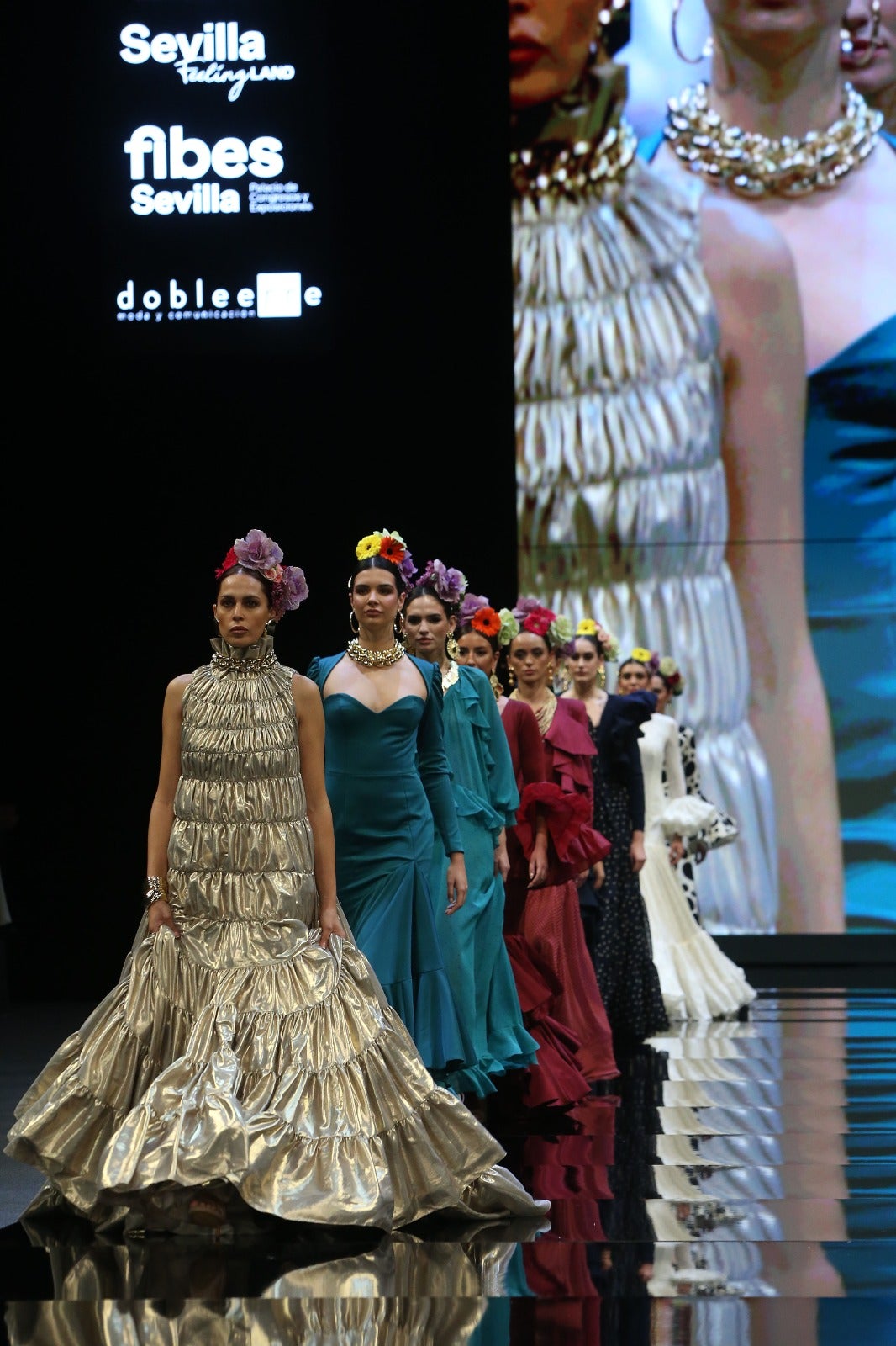 Detalle del desfile de Raquel Bollo