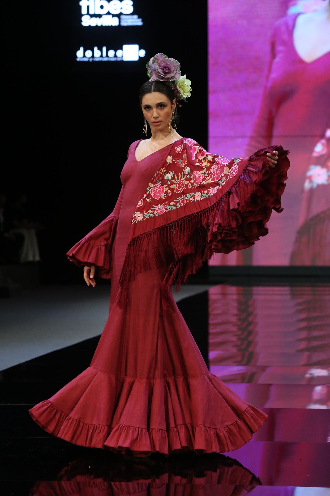 Detalle del desfile de Raquel Bollo