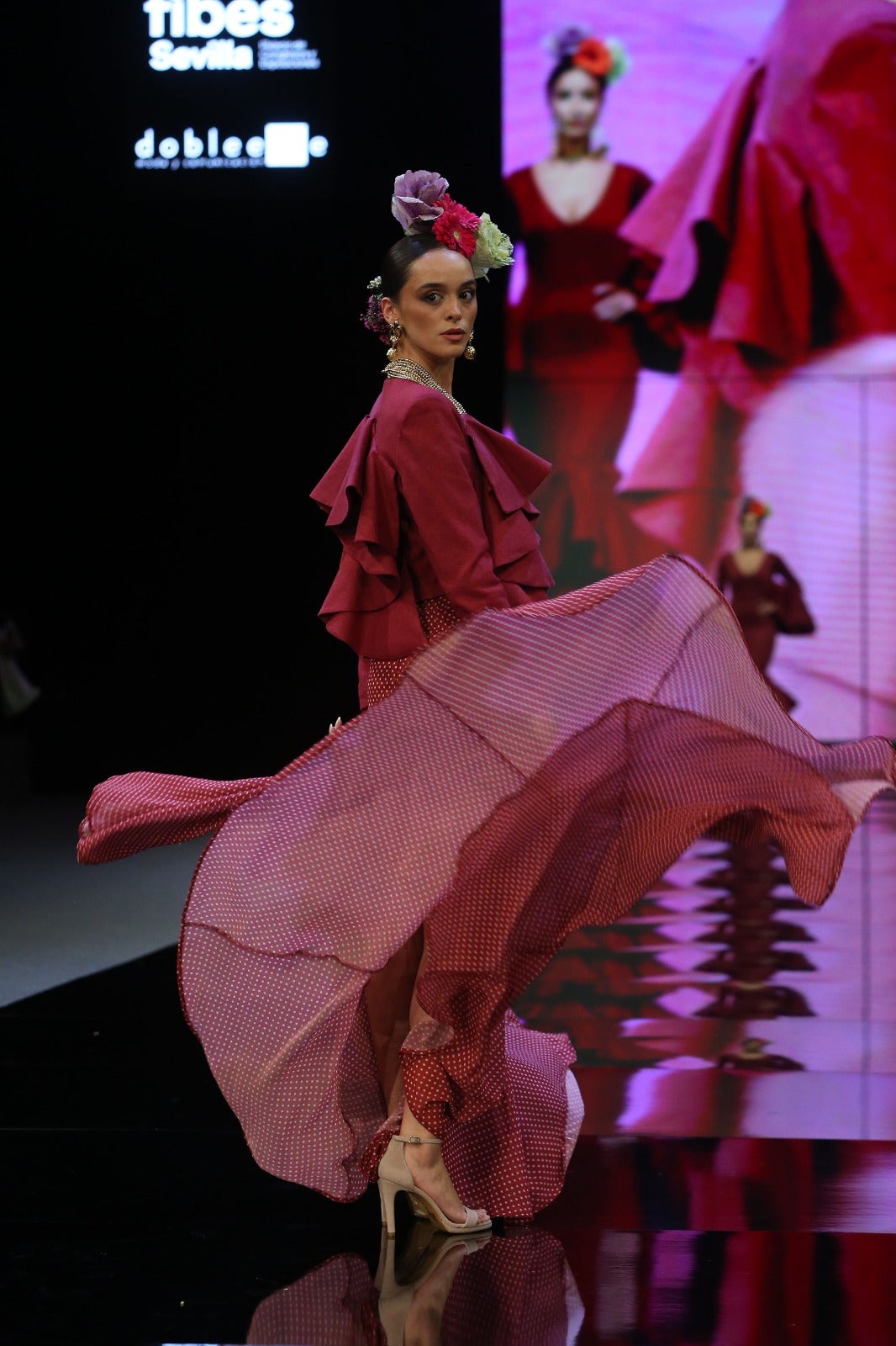 Detalle del desfile de Raquel Bollo