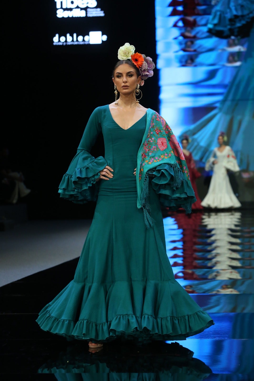 Detalle del desfile de Raquel Bollo